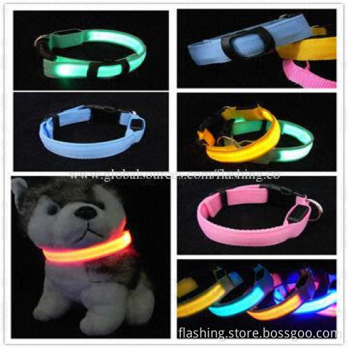 Hot Selling Waterproof LED Dog Collar, Adjustable
